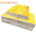 500 mm x 3000 mm 27 mm 3 capas Panel de encofrado amarillo / Paneles de encofrado tipo Doka Encofrado de hormigón Patio LEONKING Fenólico WBP